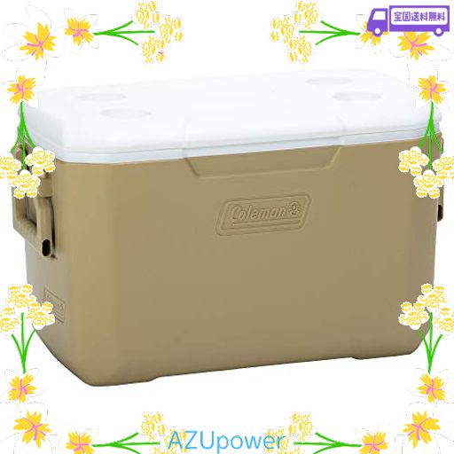 COLEMAN(コールマン) クーラーボックス ポリライト サンド(AMAZON限定カラー) 大容量 45L 保冷力3日 2000036679 アウトドア キャンプ 保冷3日 部活 釣り 水抜き弁付き 45L 防災