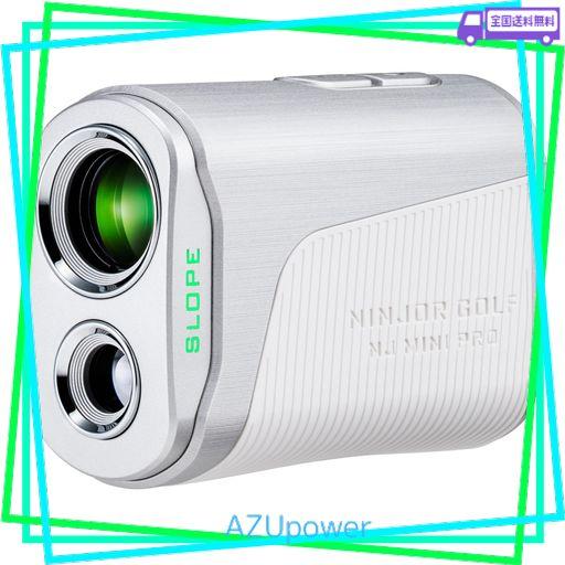 NINJOR GOLF ゴルフ レーザー 距離計 NJ MINI シリーズ コンパクトサイズ 122G ゴルフ距離測定器 (PRO LCD, シルバー)