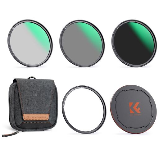 K&F CONCEPT 72MM 磁気アダプターリング+CPL+ND8+ND64+マグネットレンズキャップ 5点セット NDフィルター PLフィルター 磁気吸着 装着便利 フィルターケース付属 両面28層ナノコーティング 撥水防…