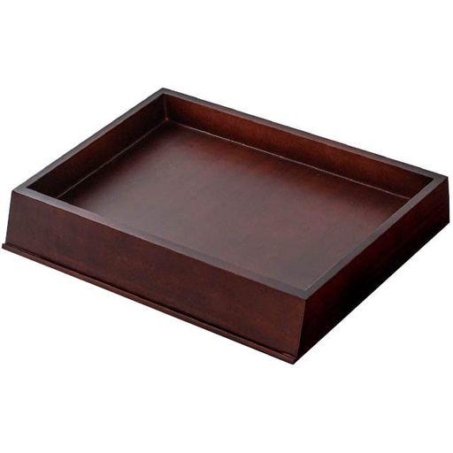 ヘッズ ウッドトレイ 36×5.5×26CM ブラウン 1個 ディスプレイ 小物入れ HEADS ZYU-DIT4