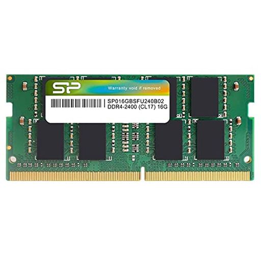 SP SILICON POWER シリコンパワー SO-DIMM ノートPC用メモリDDR4-2400(PC4-19200) 16GB×1枚 260PIN 1.2V CL17 SP016GBSFU240B02 グリーン
