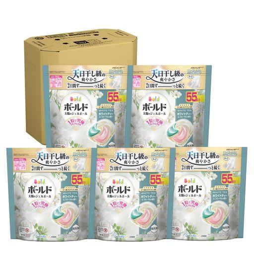 ボールド ジェルボール 柔軟剤入り【ケース品】55個×5袋 ホワイト