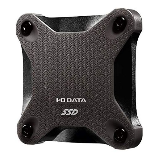 アイ・オー・データ機器 SSPH-UT480K USB3.1 GEN1(USB 3.0)/2.0対応ポータブルSSD 480GB スモーキーブラック