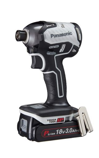 パナソニック(PANASONIC) 充電インパクトドライバー 18V 3.0AH電池パック×2個 充電器 大収納ケース付 デュアル (14.4V/18V) スマートBL 170N・M(18V使用時) IP56 EZ76A1PN2G-H グレー