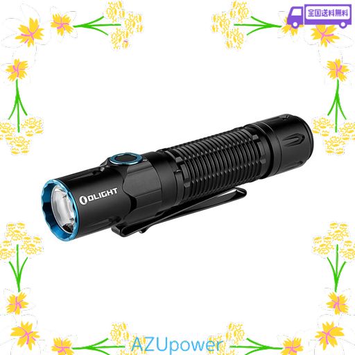 OLIGHT(オーライト) WARRIOR 3S 懐中電灯 2300ルーメン タクティカルライト LEDフラッシュライト 強力 最強 ワークライト アウトドア PSE認証 IPX8防水 充電式 ハンディライト 高輝度 耐衝撃(ブラッ…
