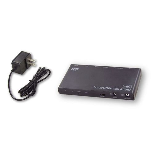 ラトックシステム(RATOC SYSTEMS) 4K60HZ/ダウンスケール対応 外部音声出力付 HDMI分配器 RS-HDSP2PA-4KA