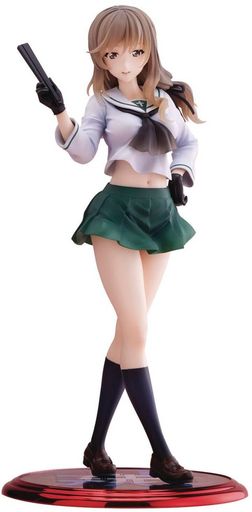 ウェーブ DREAM TECH ガールズ & パンツァー 戦車道大作戦! 島田 千代 [大洗女子] 1/7スケール PVC製 塗装済み 完成品 フィギュア