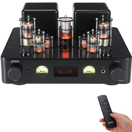JUSON AUDIO JTA100 2025 バージョン 200W真空管増幅器2.1 CH ABクラスHIFIホームオーディオターンテーブル集積BT 5.0 AUX RCA PHONO入力とヘッドホン出力