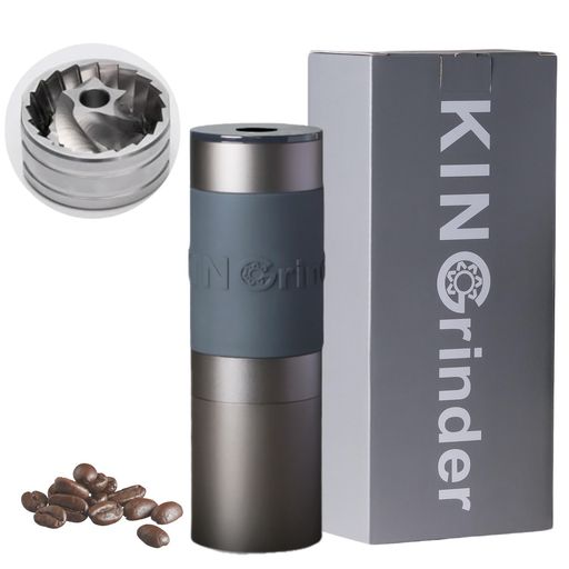 KINGRINDER K0 手挽きコーヒーミル 140段階粒度調整 均一性に優れるコニカル式金属刃 ドリップ向け 最大容量20-25G