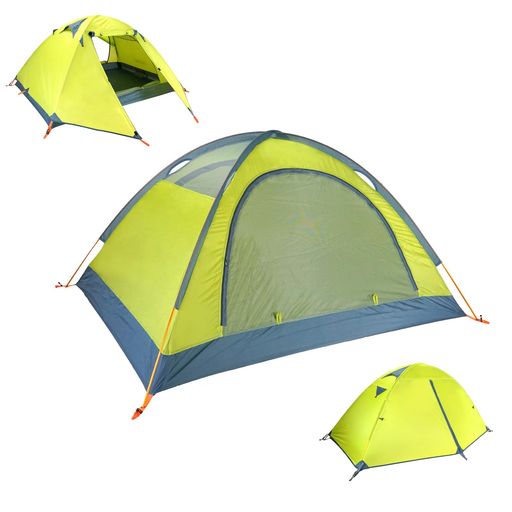 TRIWONDER 二重層 テント 1人用 アウトドア 防災用 キャンプ用品 3シーズン 登山テント 撥水加工 軽量 設営簡単 4色選択可能 (グリーン) 6,592円