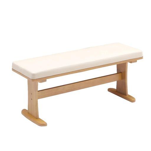 ダイニングベンチ 2人掛け 幅113×奥行34×高さ43CM ナチュラル 462518
