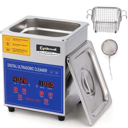 CGOLDENWALL 超音波洗浄機 小型 業務用 2L 家庭用 0-30MIN タイマー 20-80°C調節可 40KHZ 卓上型 超音波クリーナー デジタル 洗浄ツール付き メガネ/腕時計/レコード/貴金属部品のクリーニング用 強… 8,559円