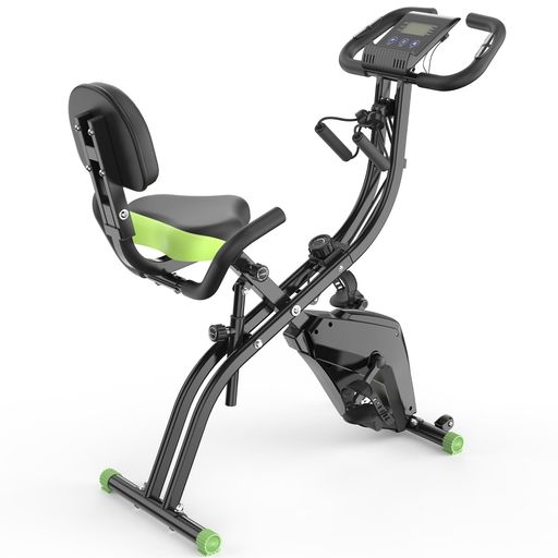 CYFIE フィットネスバイク 折りたたみ 心拍数計測 静音 10段階負荷調節 家庭用 トレーニング バイク 室内 自転車 エクササイズバイク サイクリングマシン コンパクト 背もたれ アーム抵抗…