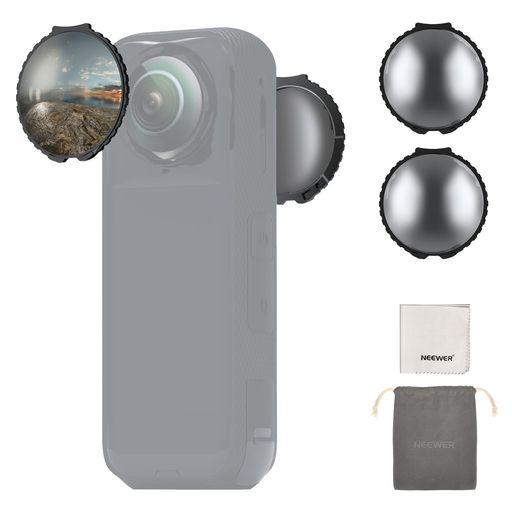 NEEWER NDフィルター INSTA360 X5対応 2枚入り ND16 減光 レンズフィルター 4ストップ ねじ込み式