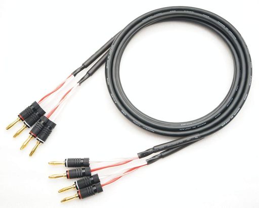 CANARE カナレ 4S6G 無酸素銅線 バナナプラグ付 スピーカーケーブル 2本セット 1M
