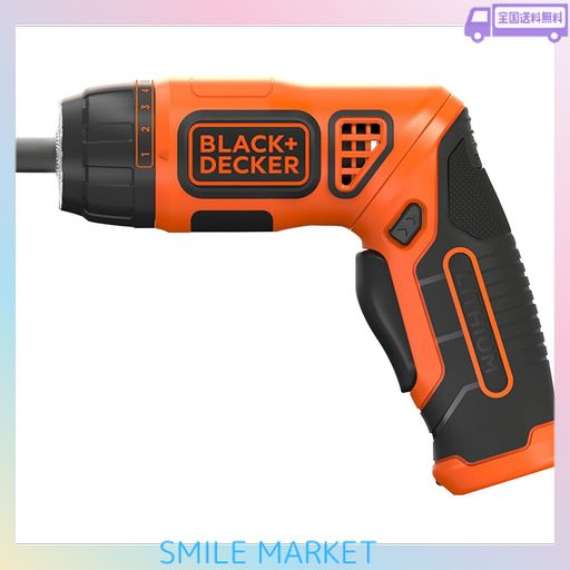 ブラックアンドデッカー(BLACK+DECKER) コードレス 電動 ドライバー DIY 電動工具 締付工具 角度可変 軽量 コンパクト 3.6V PLR3602