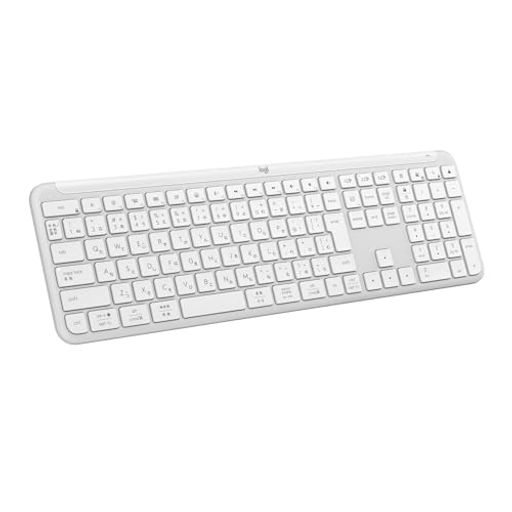 ロジクール SIGNATURE SLIM ワイヤレス キーボード K950OW 薄型 静かなタイピング BLUETOOTH LOGI BOLT ワイヤレスキーボード テンキー 無線 EASY-SWITCH 日本語配列 電池寿命36ケ月 WINDOWS