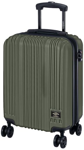 [アンブロ] ハードジッパーキャリーケース マットカラーキャリー 35L 拡張機能付き 機内持込サイズ エンボス加工 機内持ち込み可 35L 54CM 3.3KG 70845-021 021 カーキ