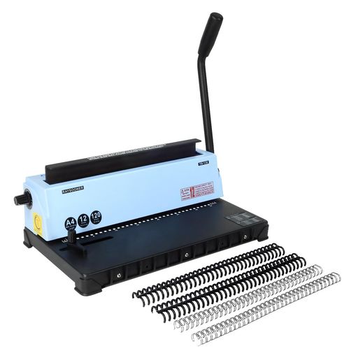 RAYSOONER TD-130 製本機 角穴 大型穴あけパンチ パンチングと製本が一体化 A4、A5、B5用紙対応 ピッチ調整可能 一回12枚パンチ可能 強力 省力 ルーズリーフ製本 学校、工場、家庭用
