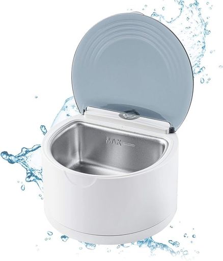 MXMOONANT 入れ歯 超音波洗浄機 超音波義歯洗浄器 小型 5分自動停止 ミニサイズ 入れ歯超音波洗浄器 息爽やか 強力洗浄 清潔 消臭 爽やか リフレッシュ 40000HZ 150ML 日本語説明書付き