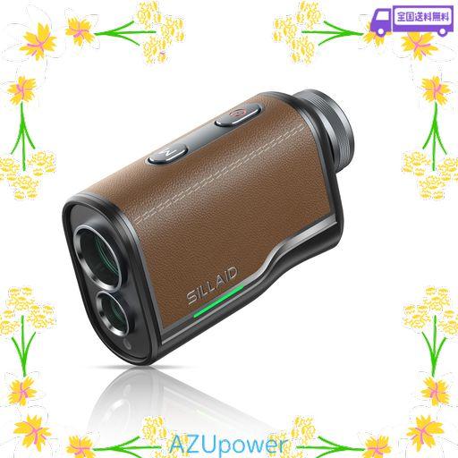 SILLAID ゴルフレーザー距離計 MINI VM1 3点間距離 最速0.04S測定 高透過レンズ 6.5倍望遠 1093YD対応 専用ケース付き(ブラウン)