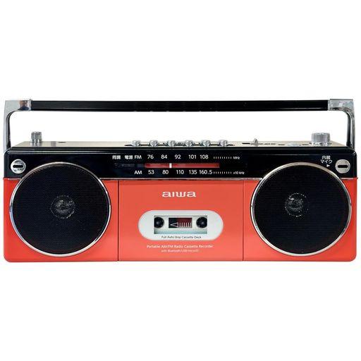 AIWA アイワ ラジカセ AUDIO -G RCP2 カセットテープ プレーヤー レッド GAA4-RCP0002 (RD)