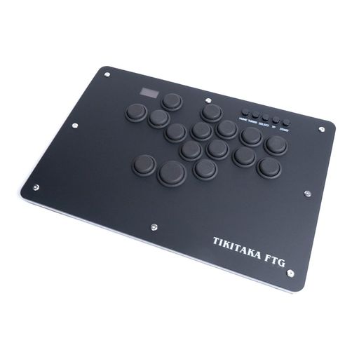 TIKITAKA FTG T16B Tシリーズ クラシックボタンレイアウト ナイロンボタン レバーレスコントローラー 12MM超薄 SF6 アーケード格闘ゲーム用ゲームコントローラー FOR PS4/PS3/PC/N SWITCH2