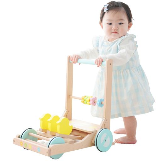 手押し車 赤ちゃん 木製 カタカタ かたかた 木のおもちゃ ひよこのカタカタ押し車 きこりのおもちゃ あんよ 練習 押し車 出産祝い