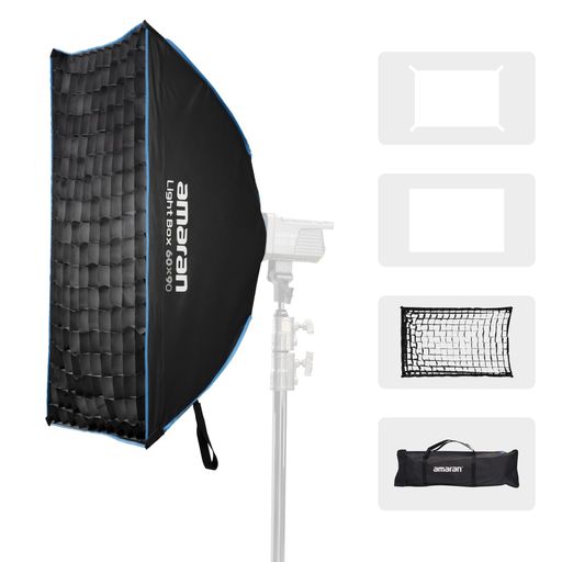 AMARAN LIGHT BOX 60X90 | 60X90CM矩形ソフトボックス | BOWENSマウント対応 | 広範囲にソフトな光を提供 | 速攻設置、携帯用バッグ付属 12,708円