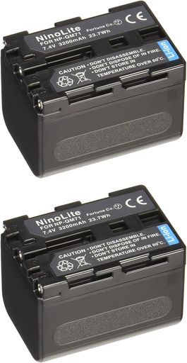 NINOLITE NP-QM71 NP-QM71D NP-QM70 互換 バッテリー 2個セット ソニー HDR-SR1 HDR-UX1 HDR-HC1 等対応 NPQM71X2_T.K.GAI