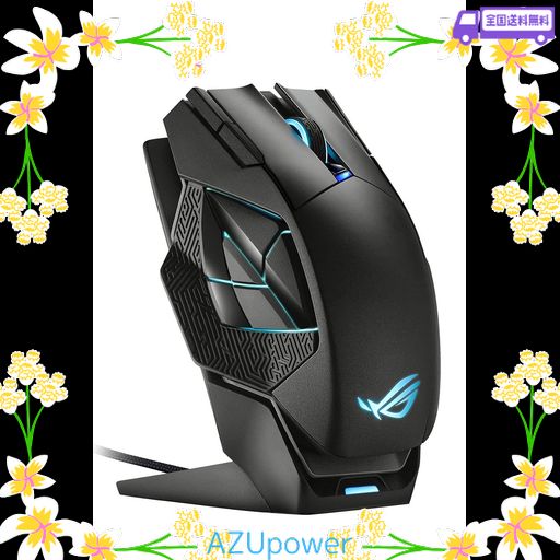 ASUSTEK ゲーミングマウス ワイヤレス ROG SPATHA X MMO 19,000DPI 12 