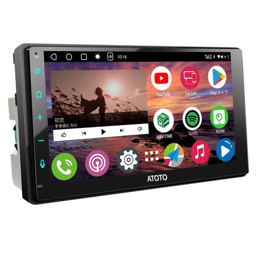 [4G LTE] ATOTOZONE A6 2DIN ANDROIDナビ 8コア 4GB RAM+64GB ROM大容量、7インチQLEDディスプレイオーディオ、アンドロイドナビ、ワイヤレスCARPLAY/ANDROID