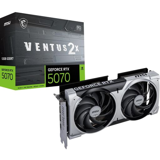 MSI GEFORCE RTX 5070 12G VENTUS 2X OC グラフィクスゲーム盤 VD9071