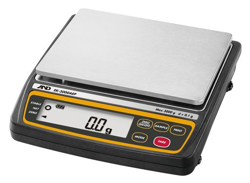 A&D 本質安全防爆構造パーソナル電子天びん EK-3000AEP ≪ひょう量:3000G 最小表示:0.1G 皿寸法170×133MM 検定無≫※計量法準拠製品
