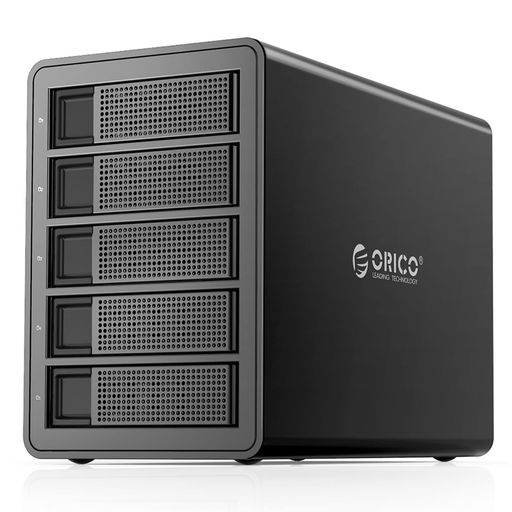 [デイジーチェーン機能] ORICO 2.5/3.5インチ HDDケース 転送速度10GBPS USB3.1 GEN2 TYPE-CX2 ハードディスクケース 16TBX5台 大容量 工具不要 全アルミボディ ドライブケース 冷却ファン搭載 150W
