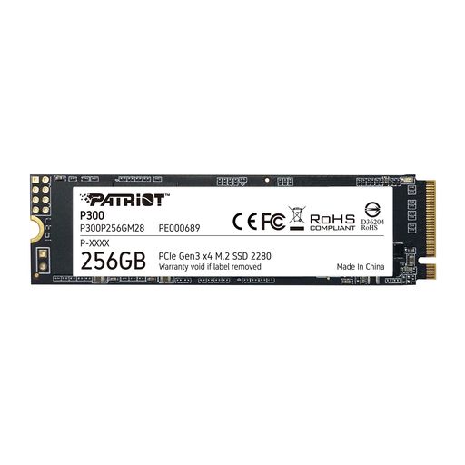 PATRIOT MEMORY P300 256GB M.2 SSD 2280 NVME PCIE GEN 3X4 内蔵型SSD P300P256GM28