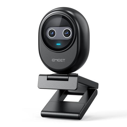 EMEET PIKO WEBカメラ 4K 世界初のデュアルカメラ搭載 AIオートフォーカス 3マイクアレイ&3種類の集音モード 配信用ウェブカメラ クリップベース付き プレゼント ストリーミングやデスクセッ…
