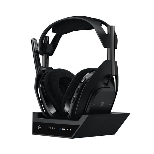 LOGICOOL G ゲーミングヘッドセット ASTRO A50 X LIGHTSPEED A50X-BK ワイヤレス ヘッドセット + ベースステーション ミックスアンプ 内蔵 マイク付き 充電 24時間連続使用可能 軽量 363G BLUETOOTH