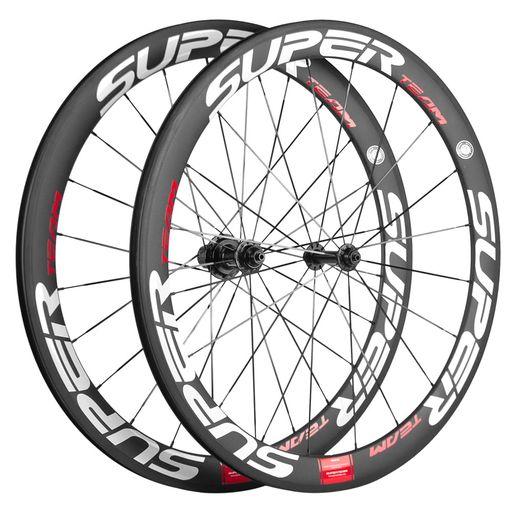 SUPERTEAMカーボンホイール50MMクリンチャー700Cバイクホイール1ペア