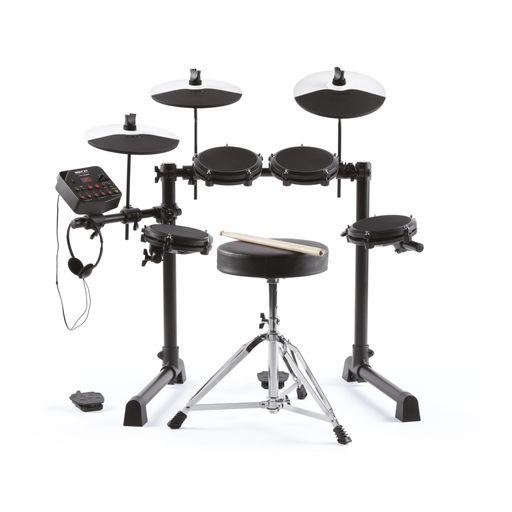 ALESIS 電子ドラムセット コンパクト 初心者向け 4つの静音メッシュヘッド スローン/スティック/ヘッドホン付 120種ドラムサウンド内蔵 アレシス DEBUT KIT