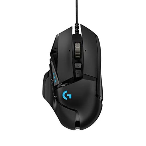 logicool g ロジクール g ゲーミングマウス 有線 g502 hero 25kセンサー 11個プログラムボタン lightsync rgb fps/mmo/rpg g502rgbhr