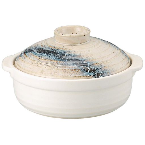 山下工芸 土鍋 陶器 21.9×19×11.1CM 石目 銀河6号鍋 15033510