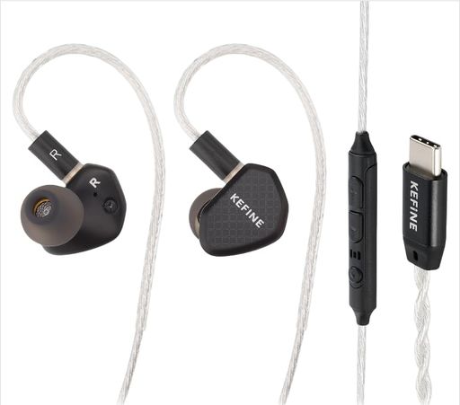 KEFINE KLEAN イヤモニ 有線 10MM DLC ダイナミック ドライバー インイヤーモニター 交換可能なノズルモニターイヤホン カナル型イヤホン ゲーミングイヤホン 有線 双腔体ドライバー設計
