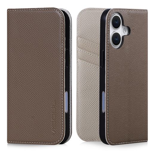VISOUL IPHONE16 対応 ケース 手帳型 本革 MAGSAFE対応 アイホン16 スマホケース レザー カード収納 携帯カバー 全面保護 マグネット式 横置きスタンド機能 柔軟なTPU素材 あいふぉん16 6.1インチ対…