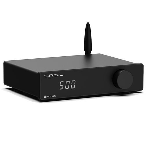 SMSL DA100 アンプ BT 小型 パワーアンプ アンプ「TAS5827」X2搭載 / HDMI ARC対応/EQ・高低音調節可能/リモコン操作 / 2.1CH 超低音出力 クラスD オーディオ・アンプ USB 光ライン入力