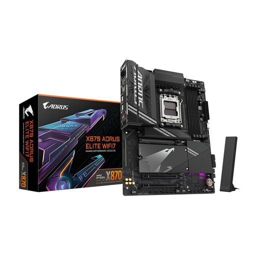 GIGABYTE X870 A ELITE WIFI7 マザーボード - AMD RYZEN 9000 CPU、16+2+2フェーズVRM、最大8000MHZ DDR5 (OC)、3XPCIE 5.0、WI-FI 7、2.5GBE LAN、USB