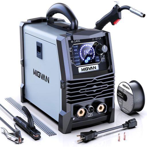 MIGVAN 140A 溶接機 ノンガス半自動 3IN1 ノンガスMIG アーク LIFT TIG