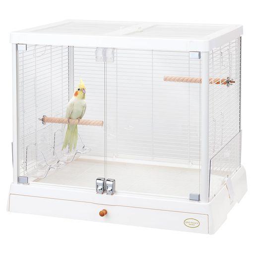 ミニマルランド バードパレス クリアライフ 65W フルオープン両面扉 お掃除ラクラク ひろびろ空間 ワイド約65CM 鳥用