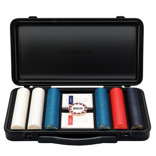 SLOWPLAY NASHセラミックポーカチップセット テキサスホールデム 300枚[チップバリュー表記なし] 各39MM & 10G と耐久性に ポリカーボネート製ケース