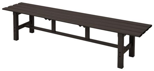 ガーデンマスター(GARDENMASTER) アルミ縁台 幅180×奥行36×高さ40CM ガーデンベンチ ガーデンチェア バルコニー 軽量 踏み台 足場台 デッキ お庭 ガーデンマスター ダークブラウン ABT-180